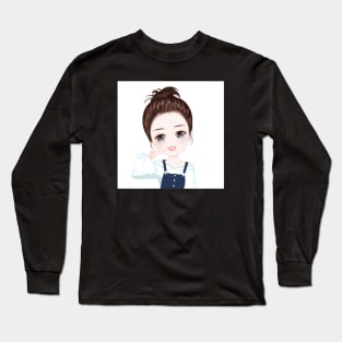 Cute girl Long Sleeve T-Shirt